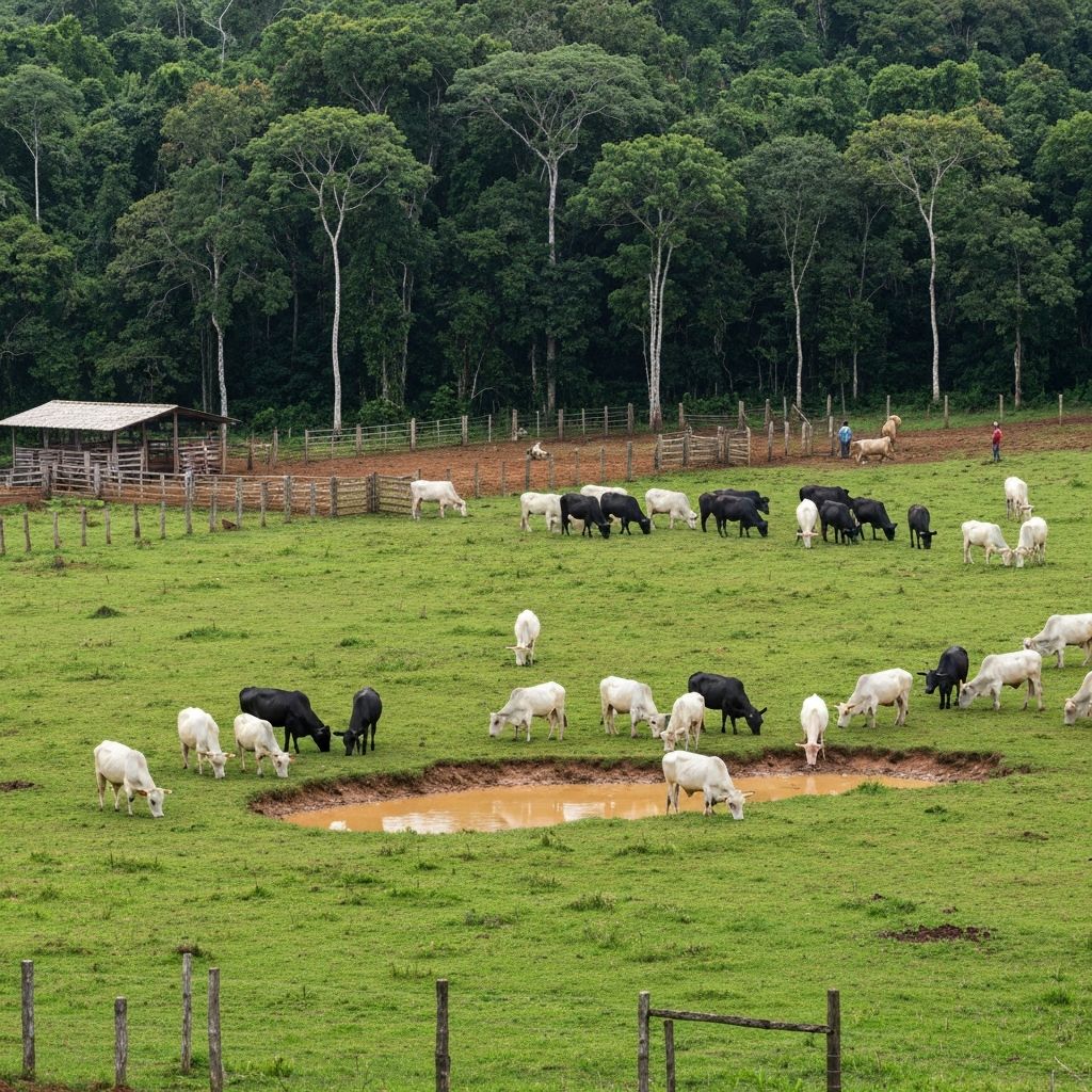 Fazenda na região amazônica